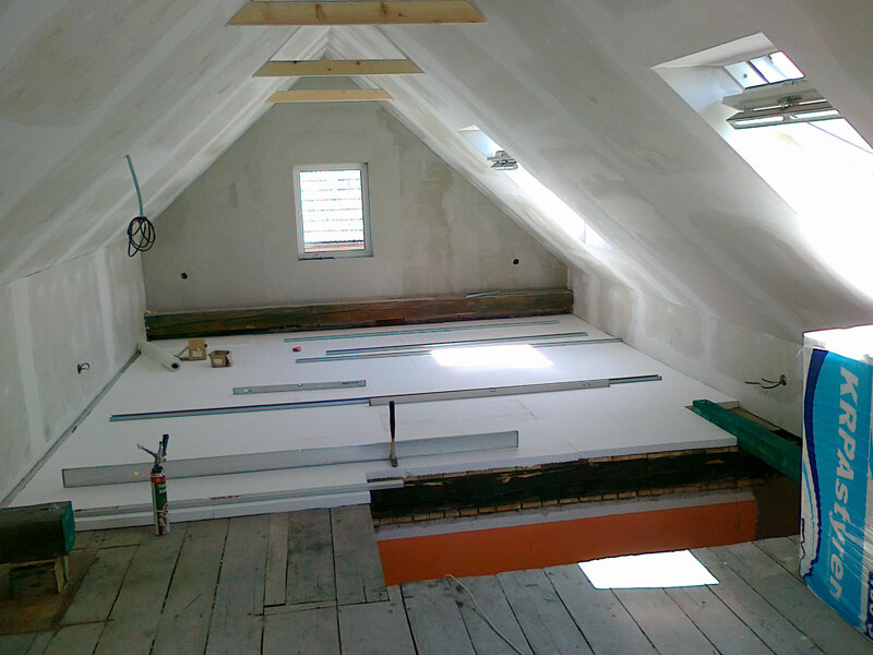 Sadrokartónové podkrovie